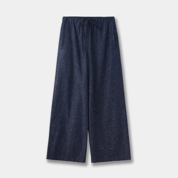 Pantalones Vaqueros Anchos con Cintura Elástica y Cordón Ajustable - Image 6