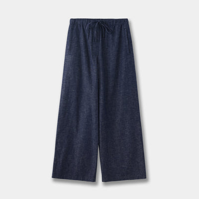 Pantalones Vaqueros Anchos con Cintura Elástica y Cordón Ajustable - Image 6