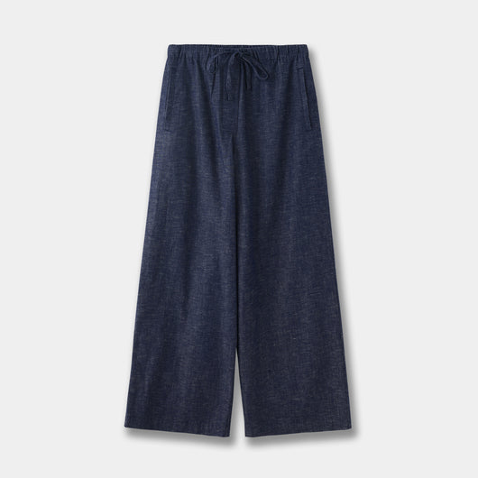 Pantalones Vaqueros Anchos con Cintura Elástica y Cordón Ajustable - Image 6