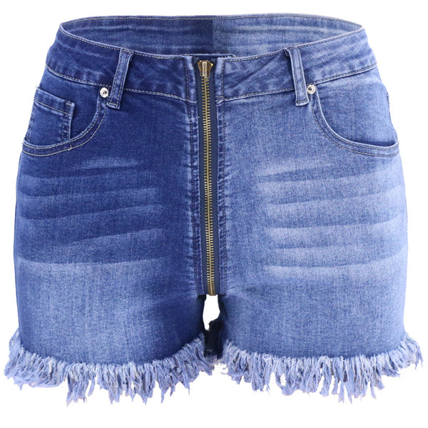Shorts Vaquero Cintura Alta Efecto Reductor con Cierre Lateral - Image 5