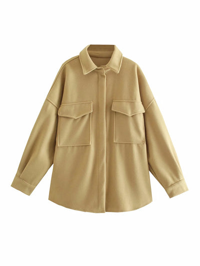 Camisa Boyfriend Suelta con Solapa - Estilo Desenfadado - Image 18
