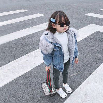 Chaqueta Denim con Forro de Cashmere para Niños - Image 18
