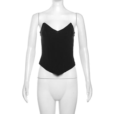 Chaleco Slim Fit Escotado sin Espalda Monocolor Versátil - Image 12