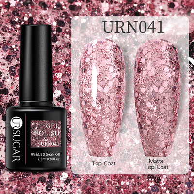 Esmalte de Uñas Gel Brillo Negro, Blanco y Rojo Efecto Mate - Image 15