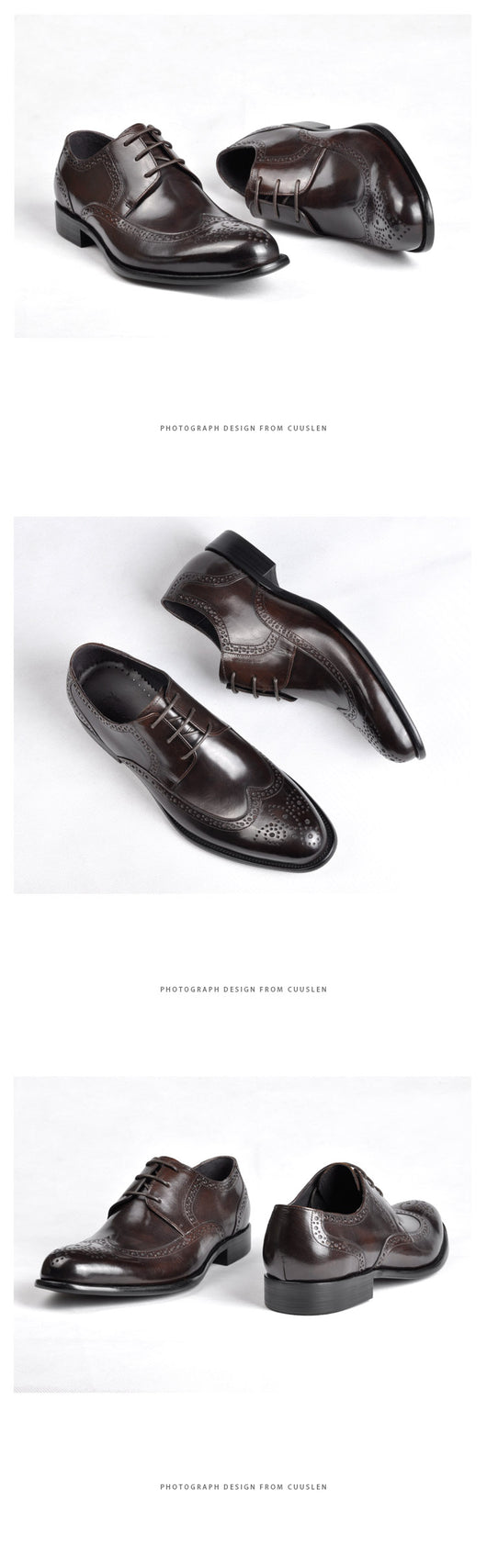 Zapatos de Cuero Genuino para Hombre Punta Fina Negocios Formales - Image 11