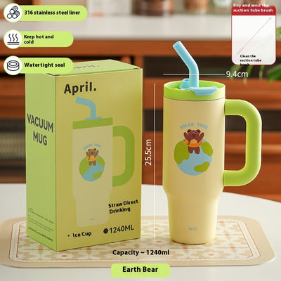 Vaso Térmico de Gran Capacidad con Pajita - Mantén tus Bebidas Frías Todo el Día - Image 9