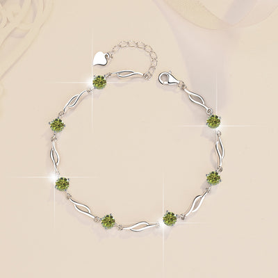 Pulsera de Plata Esterlina con Moissanita Multicolor S925 - Image 12