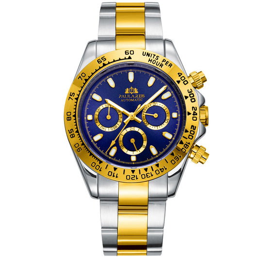 Reloj Automático Mecánico Multifunción Luminoso Azul Hielo para Hombre - Image 8