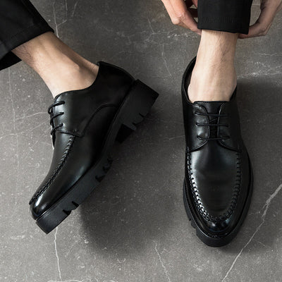 Zapatos de Vestir Británicos para Hombre con Punta Afilada y Plataforma - Image 10