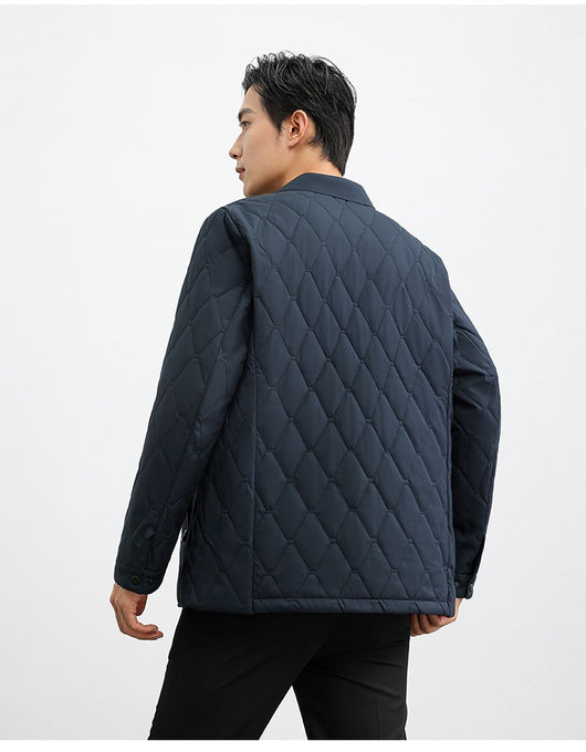 Chaqueta Térmica Acolchada de Seda Mulberry para Hombres Adultos y Mayores - Image 9