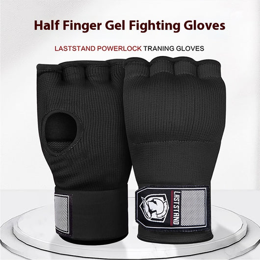Guantes de Boxeo Medio Dedo con Vendaje Rápido y Protector de Mano - Image 25