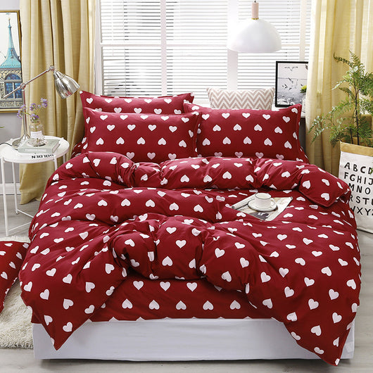 Juego de Cama de Algodón y Aloe de Cuatro Piezas - Image 5