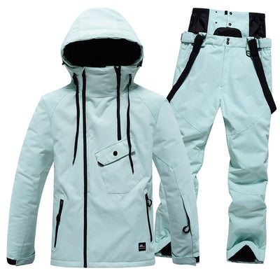 Traje de Esquí Unisex de Color Sólido - Image 9