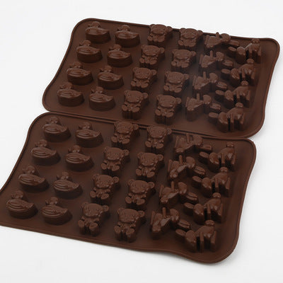 Molde de Silicona 24 Cavidades con Animales - Pato, Conejo y Oso para Chocolate, Repostería y Hielo - Image 10