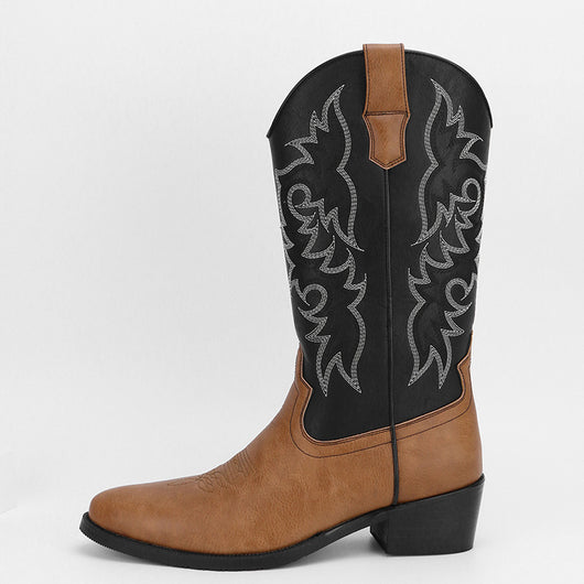 Bota Retro Alta con Bordado para Hombre - Image 6