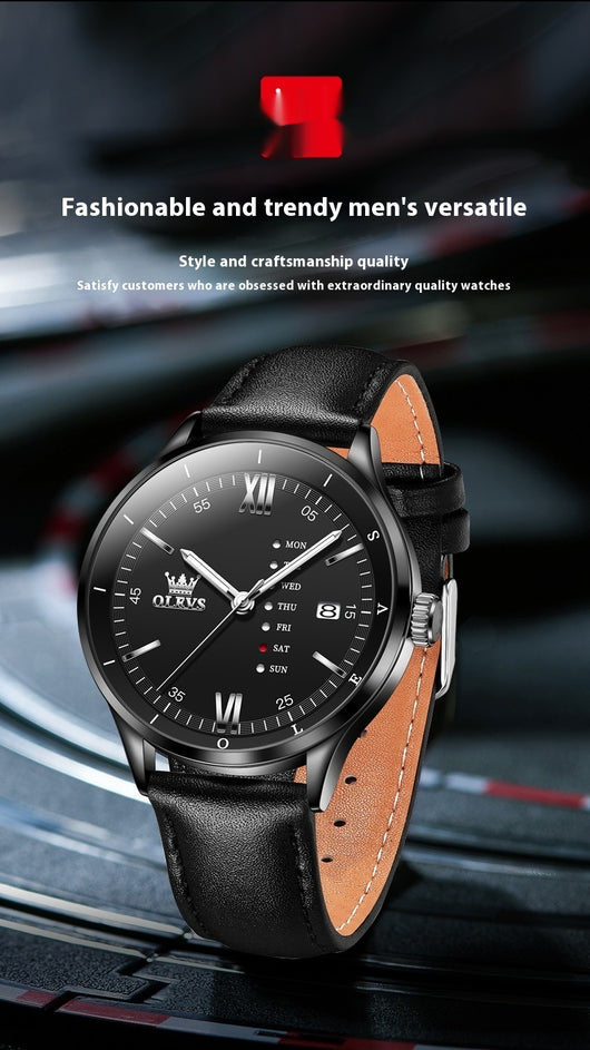 Reloj de Cuarzo Multifunción Impermeable para Hombre - Image 11