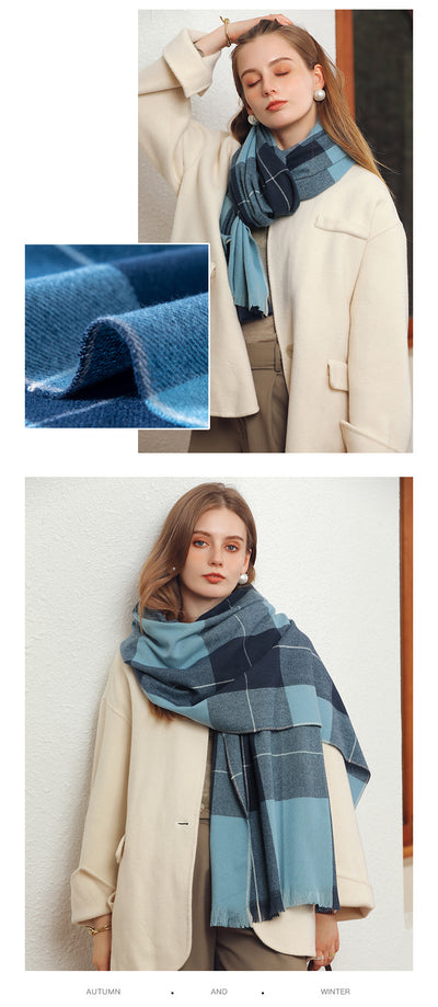 Chal de Cachemira Artificial Grueso para Mujer - Abrigo Cálido de Invierno - Image 14