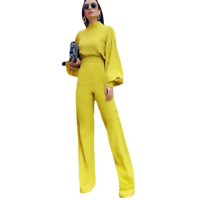 Jumpsuit Casual para Mujer con Cuello Alto y Espalda Descubierta - Image 5
