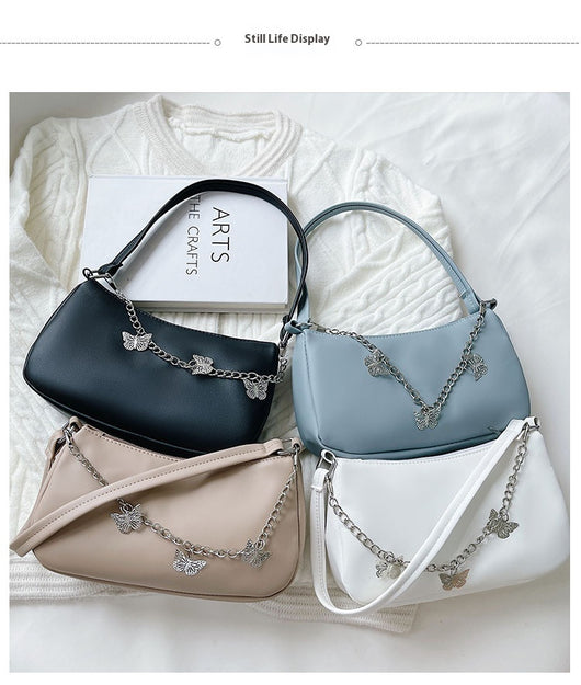 Bolso Bandolera Mariposa con Cadena - Cartera Versátil Comodidad Diaria - Image 43