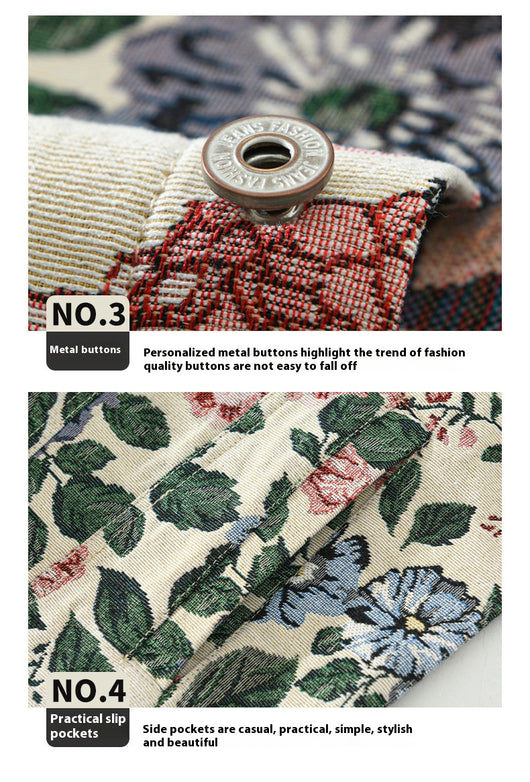 Chaqueta Floral Retro para Hombre - Estilo Vintage Trendy - Image 9