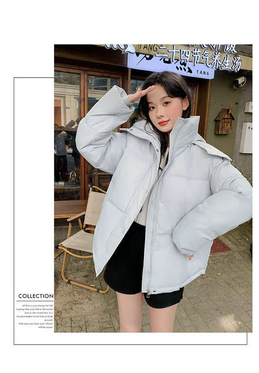 Chaqueta Acolchada de Algodón Suelta Estilo Coreano - Image 24
