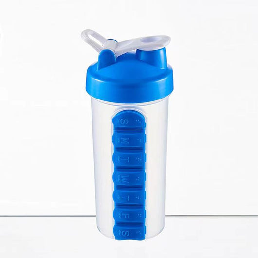 Botella de Agua Portátil con Organizador de Medicinas - Uso Semanal - Image 7