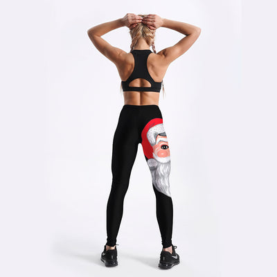 Leggings Atléticos Ajustados para Mujer Diseño de Santa - Image 11