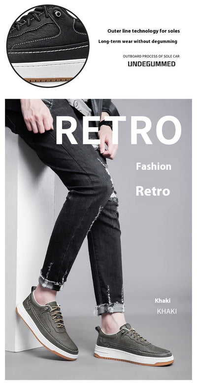 Zapatos Casuales de Cuero Genuino con Suela Gruesa - Diseño Retro Artesanal - Image 25