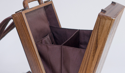 Mochila Escolar de Madera Artesanal Estilo Retro Literario - Image 13