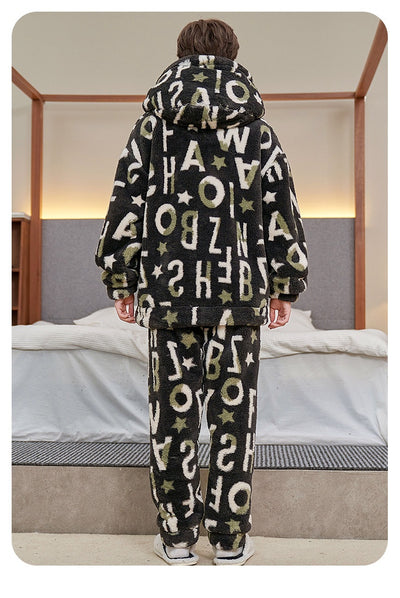 Pijama Grueso Talla Grande Estampado Infantil para Hombre - Image 8