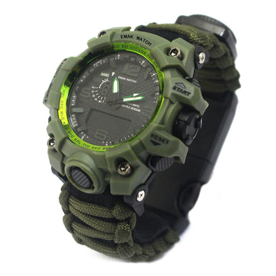 Reloj de Supervivencia Táctico Impermeable con Cordón Paracaídas - Image 7