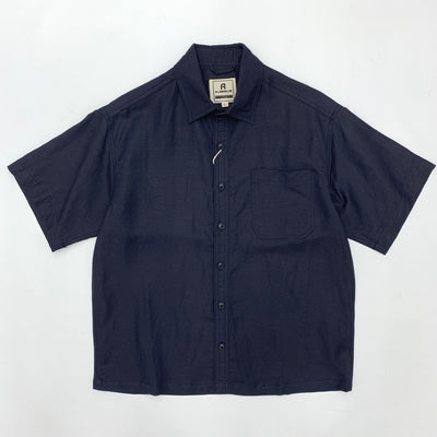 Camisa Retro Japonesa de Lino y Algodón de Manga Corta con Dobladillo Plano - Image 8