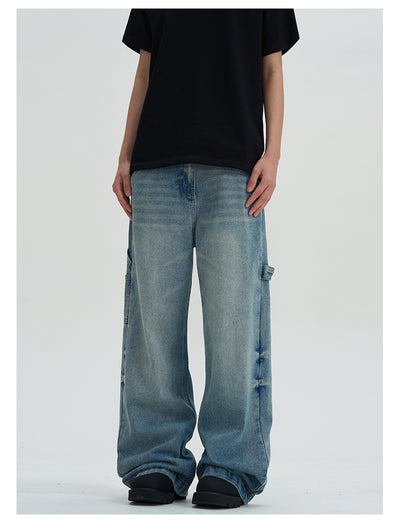 Jeans Lavados Rectos Oversize de Pierna Ancha - Image 11