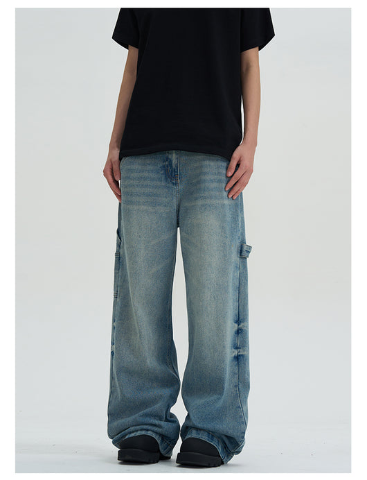 Jeans Lavados Rectos Oversize de Pierna Ancha - Image 11