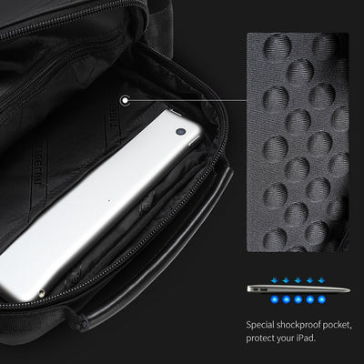 Bolsa Mensajero Impermeable para Hombre - Estilo Ejecutivo Minimalista - Image 7