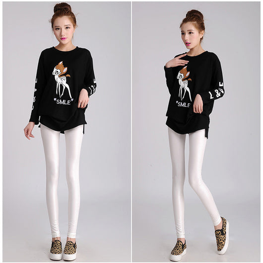 Pantalones de Cuero Skinny con Textura Snakeskin Mate - Image 3