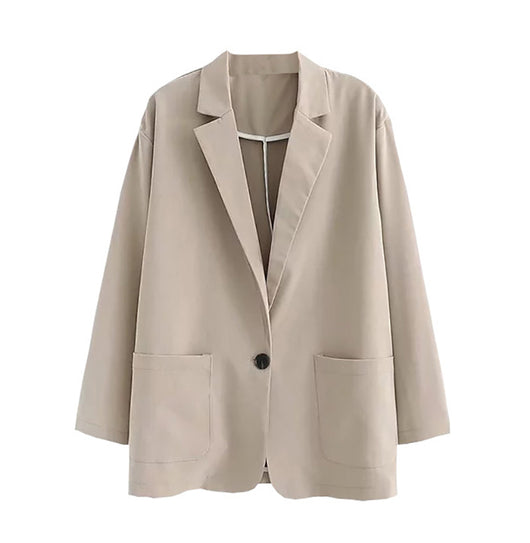 Blazer Suelto de Un Botón - Chaqueta Casual Versátil y Moderna - Image 6