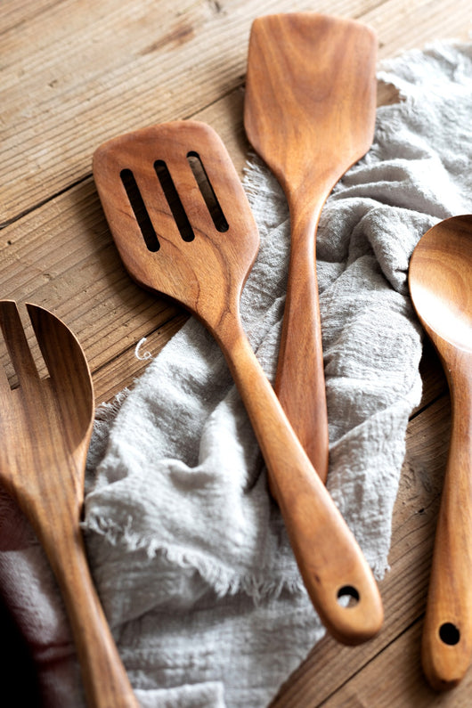 Espátula de Madera con Mango Largo Antiadherente - Utensilios de Cocina Profesionales - Image 24