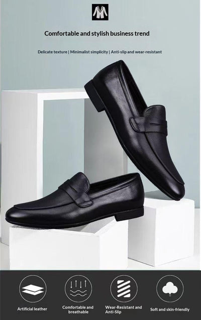Zapatos Casuales de Cuero para Hombre con Suela Flexible y Transpirable - Image 12