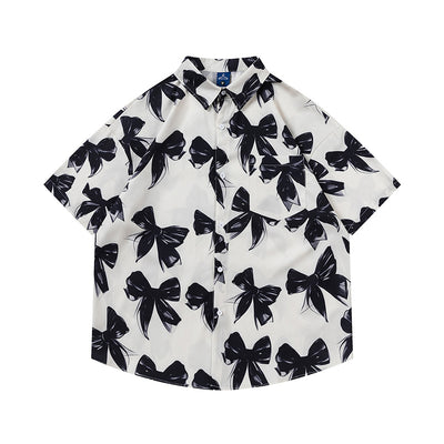 Camisa Estampada con Moño para Hombre y Mujer - Image 7