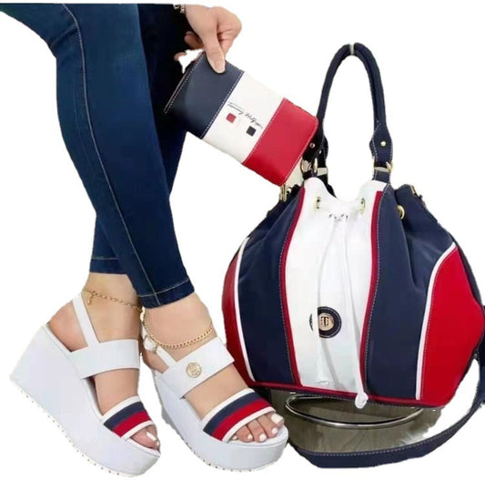 Sandalias Romanas Mujer Verano con Plataforma Gruesa y Tacón Cuña - Image 2
