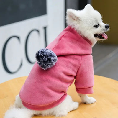 Abrigo Polar con Capucha para Perros y Gatos - Pijama de Invierno para Mascotas Pequeñas - Image 23