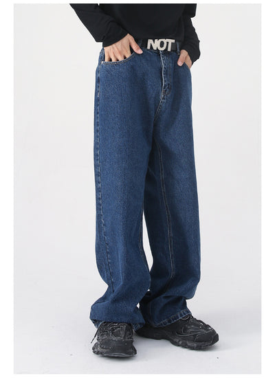 Jeans Retro Holgados con Cintura Elástica Estilo Coreano para Hombre - Image 13