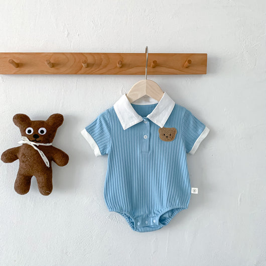 Mameluco Ligero de Verano para Bebé con Diseño de Osito - Image 14