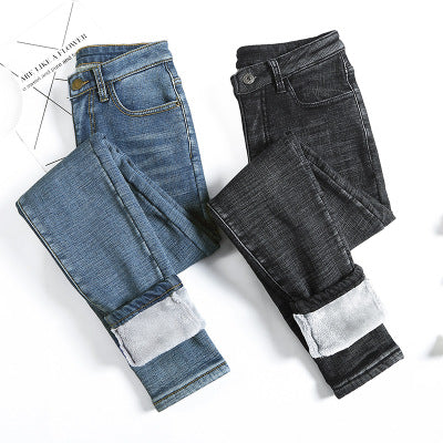 Pantalones Térmicos Reductores de Terciopelo para Mujer Talla Plus