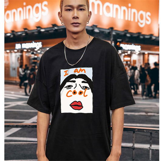 Playera Holgada Estilo Hip-hop Europeo Americano para Hombre - Image 52