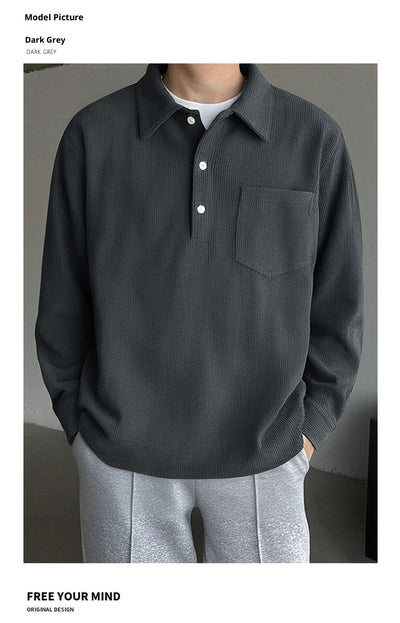 Camisa Casual Retro Americana de Corte Clásico - Image 10