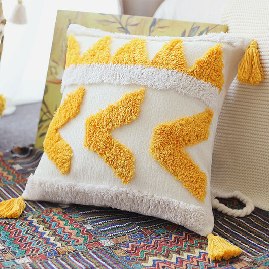 Almohada Lumbar Minimalista con Funda de Patrón Moderno - Image 10