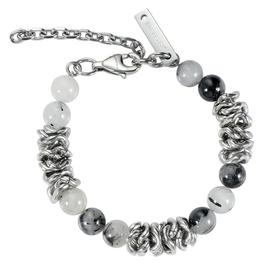 Pulsera Hip Hop Negra con Cristales Incrustados - Image 5