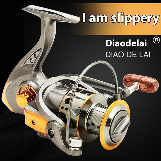 Carrete de Pesca Metálico DC - Rueda de Aluminio Resistente